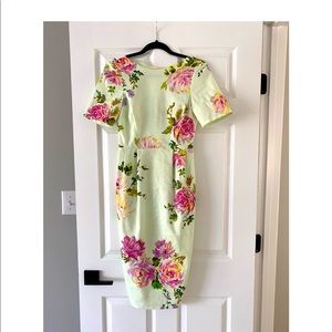Floral midi dress (size 2)
